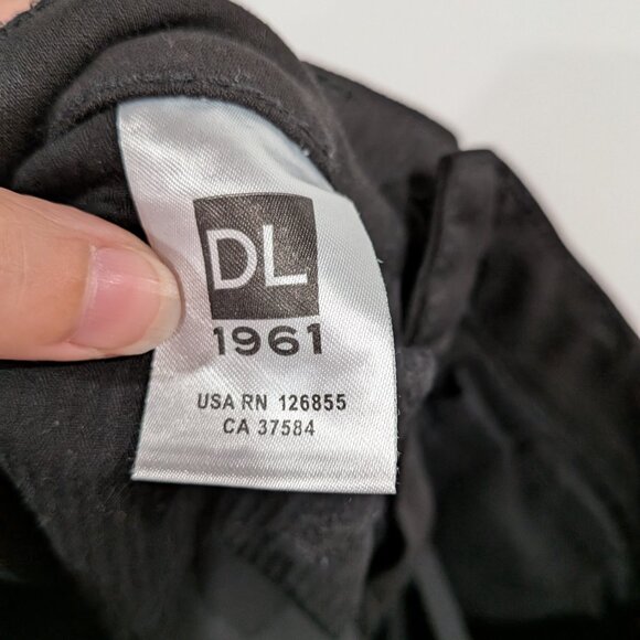 DL1961 Emma Power Legging Skinny Stretch Jeans Black Size 26 - Picture 7 of 8